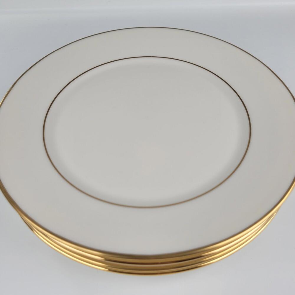 Lenox Hayworth Set Of 4 6.5" Bread & Butter Plates Cosmopolitan Collection Gold